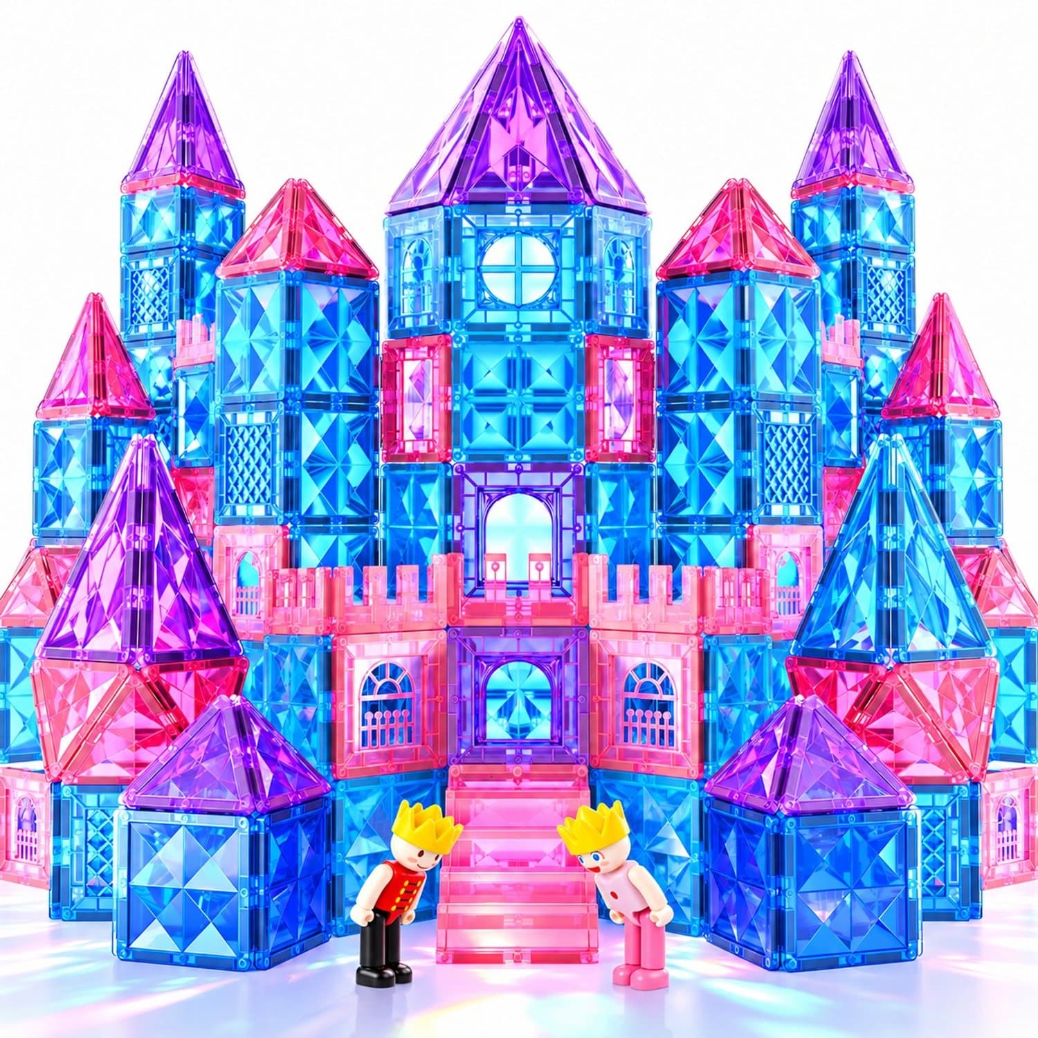 Sweet Sprout Magnetic Tiles - Princess - 58pcs