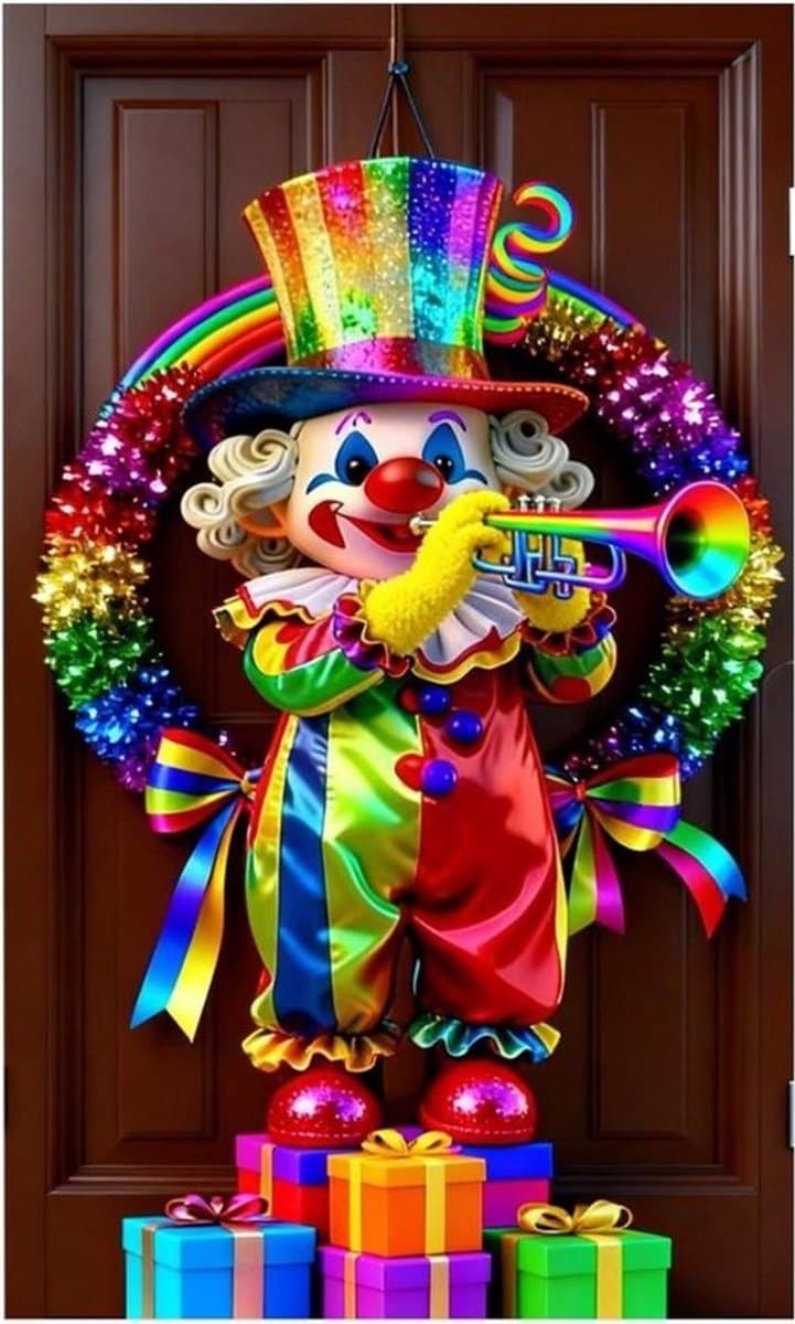 Feestdeur-banner - Carnavalsversiering - Feestelijke decoratie - Groot formaat ontwerp - 90x180cm