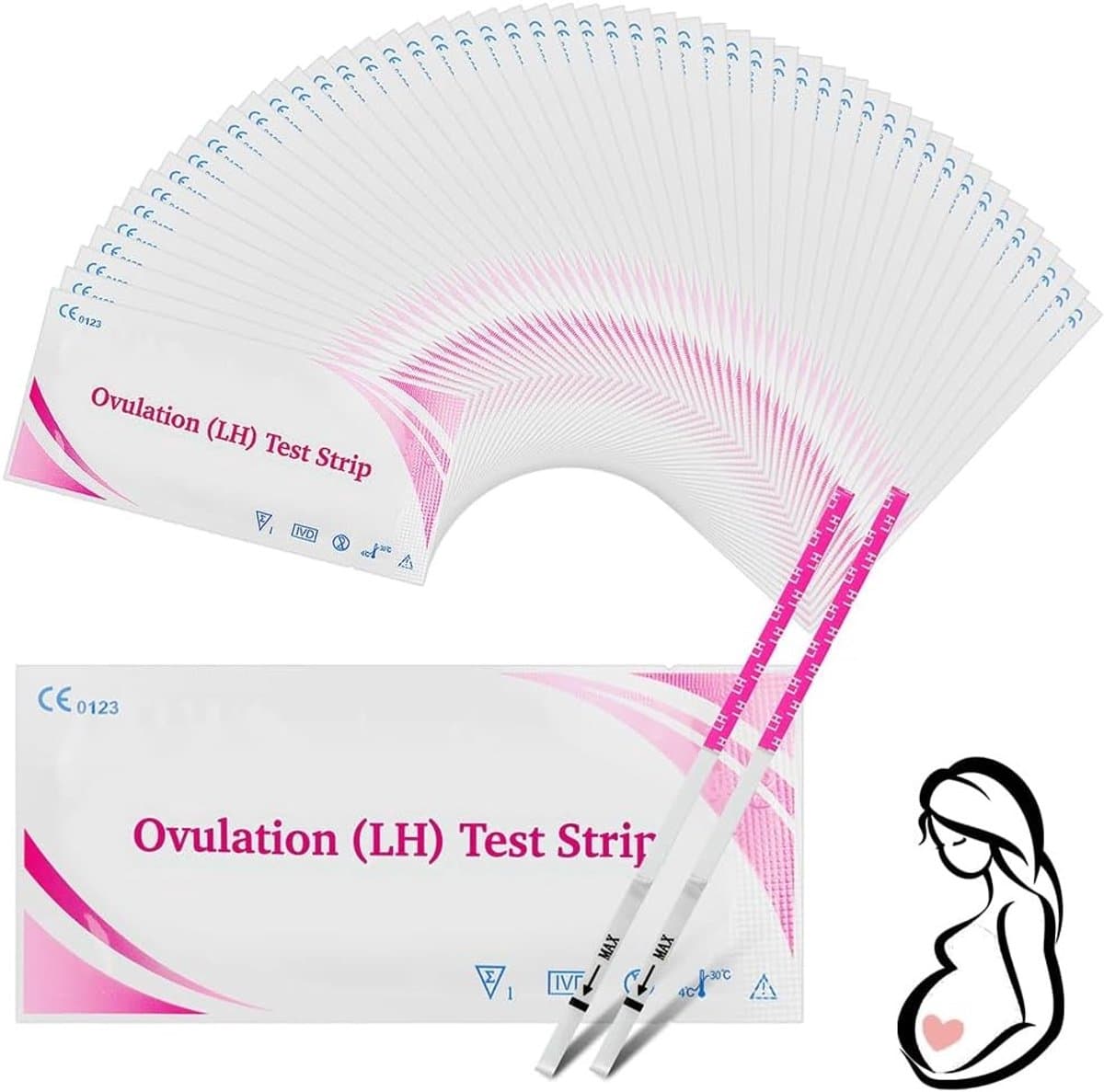 Ovulatietests - 50 Stuks Ovulatie Teststrips voor Nauwkeurige Vruchtbaarheid Monitoring