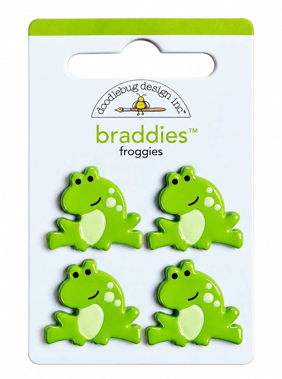Doodlebug - Design - Braddies - Froggies - Stickers - Scrapbooking - Kikkers