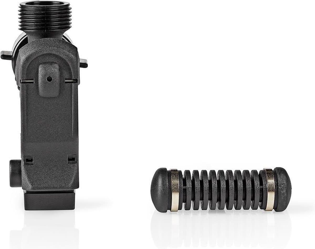 Nedis Elektronische Waterstop - 3/4" buitendraad - 3/4" Binnendraad - Geschikt voor: Vaatwasser / Wasmachine - Zwart