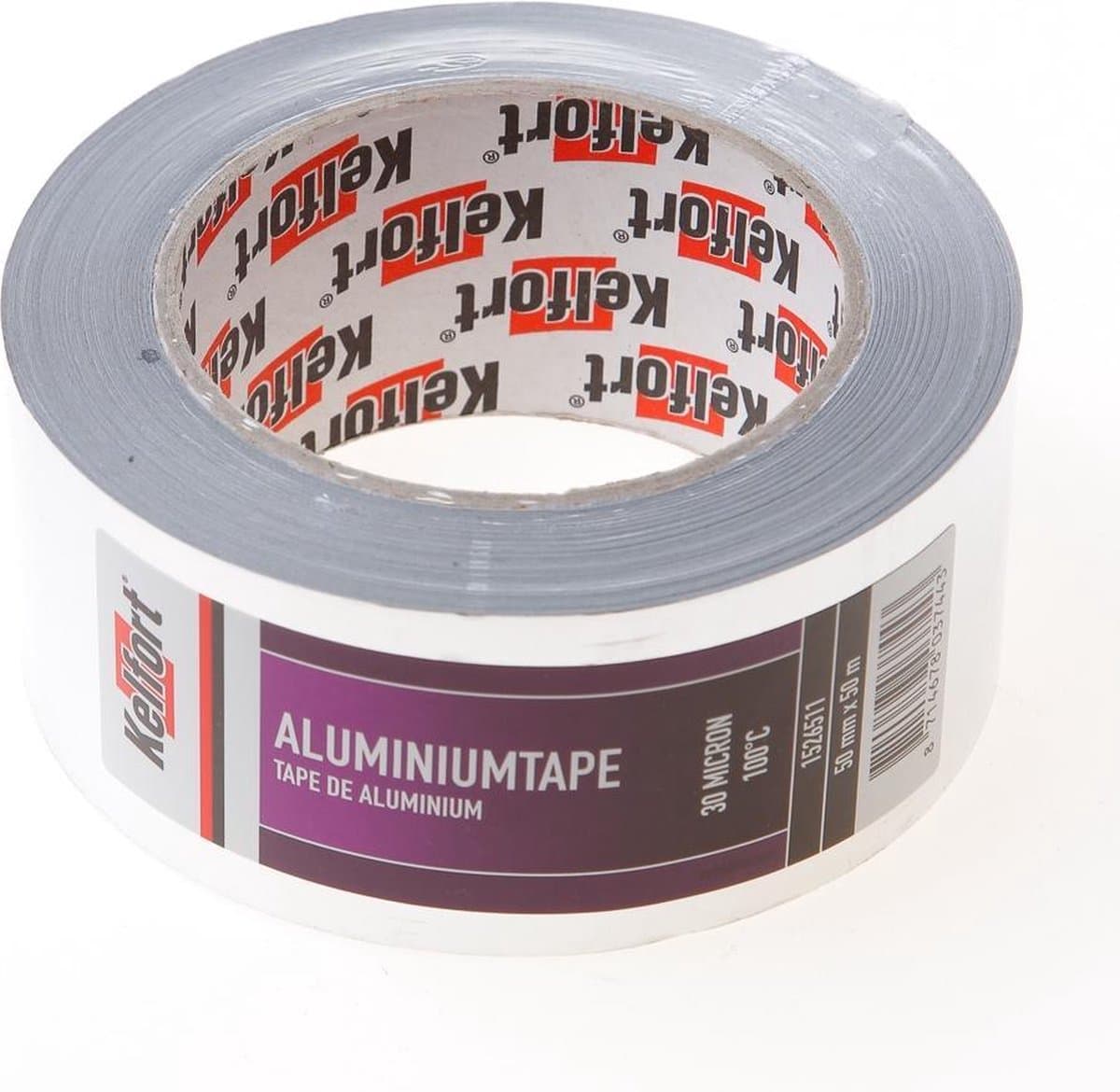 Kelfort Aluminiumtape 50mmx50M 30 Micron - 1526511