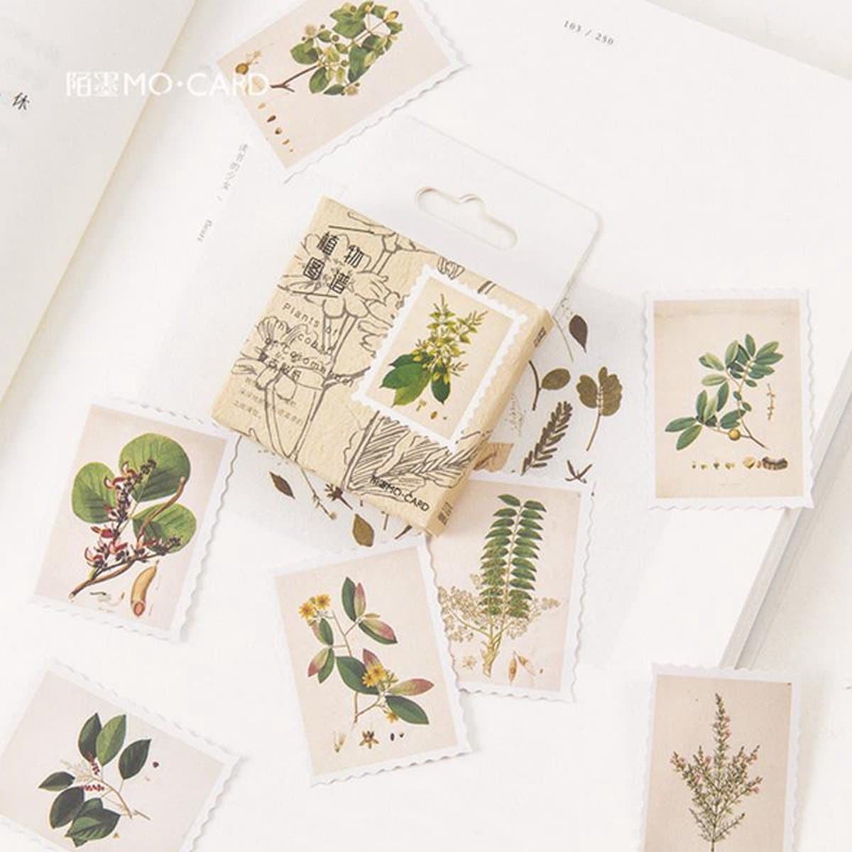 MerkIoos Scrapbook stickers - Botanisch voor scrapbooking & journal - 90 stuks