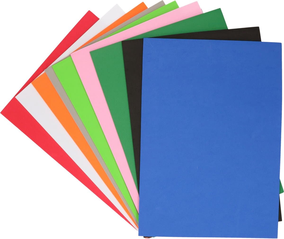 Knutsel foam rubber assorti kleuren - 20x stuks - Hobby en knutsel artikelen/materialen - 20 x 30 cm