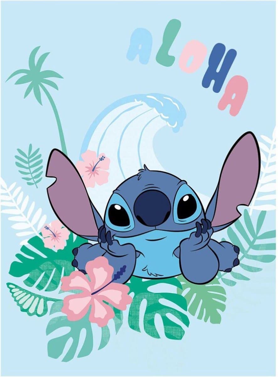 Disney Lilo & Stitch Fleeceplaid Aloha - 110 x 150 cm - Polyester