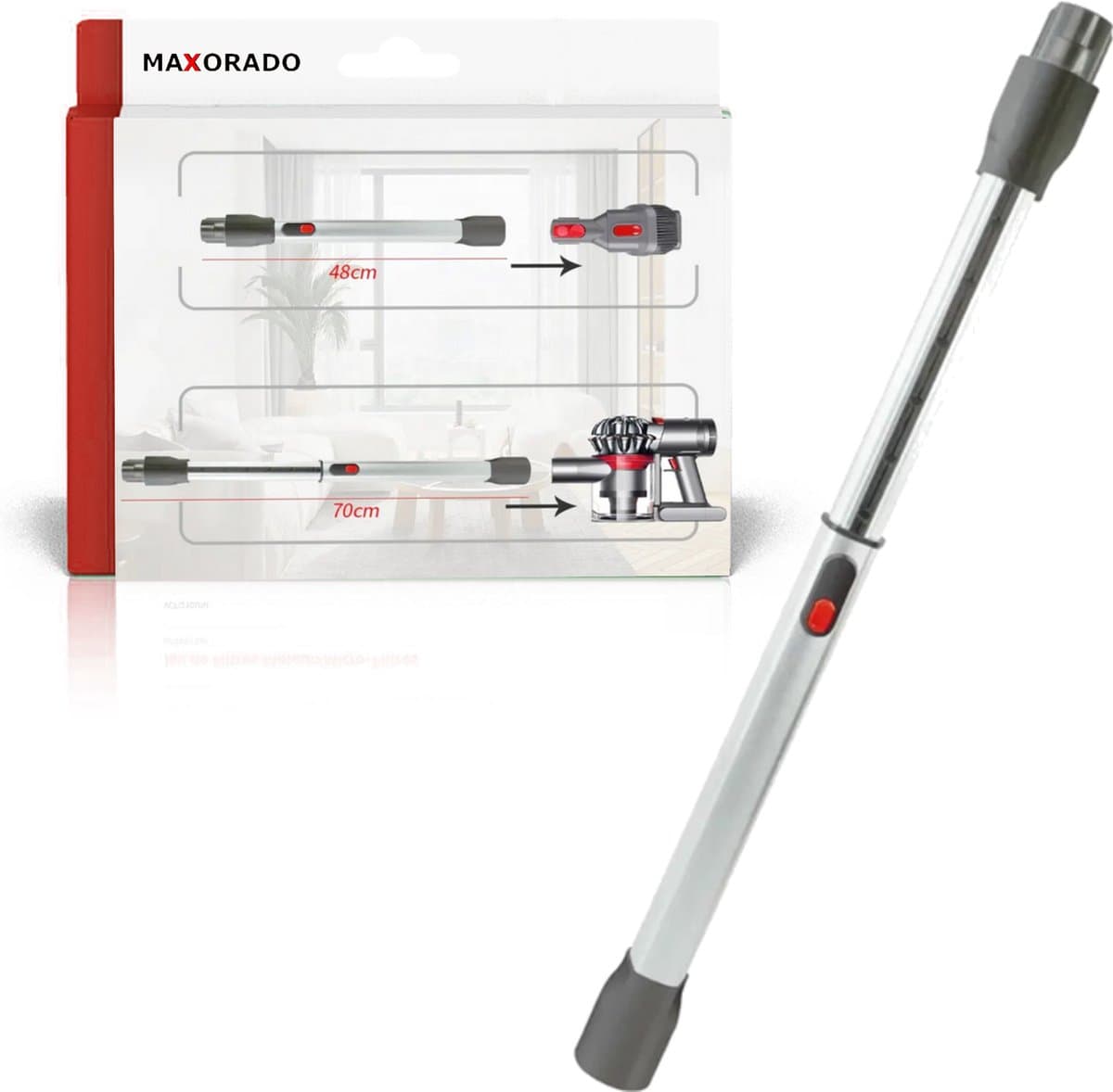 Maxorado Telescopische Buis geschikt voor Dyson V7, V8, V10, V11, SV14, V15 – 48-70 cm – stofzuiger buis