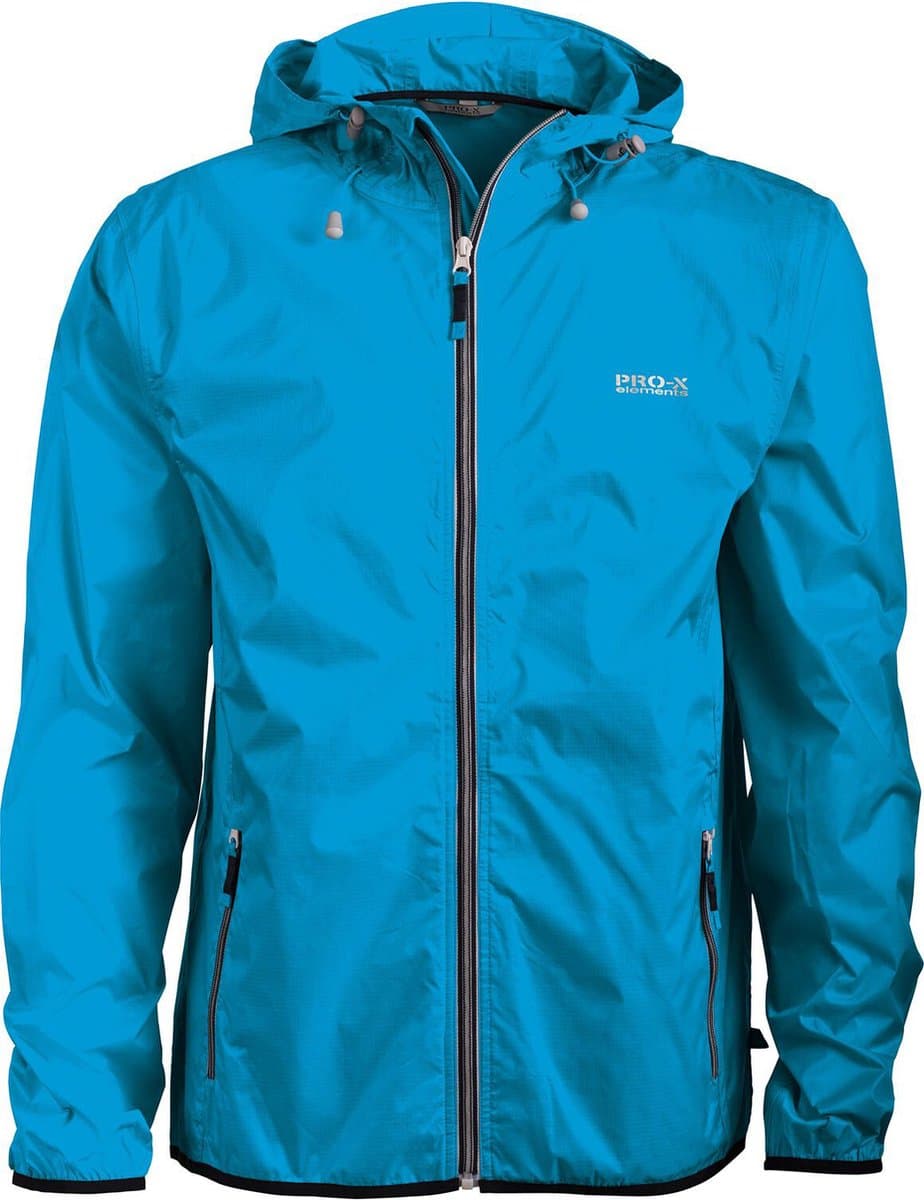 Pro-X Elements - Opbergbare regenjas voor jongens - Cleek Jr. - Methyl blauw - maat 176cm