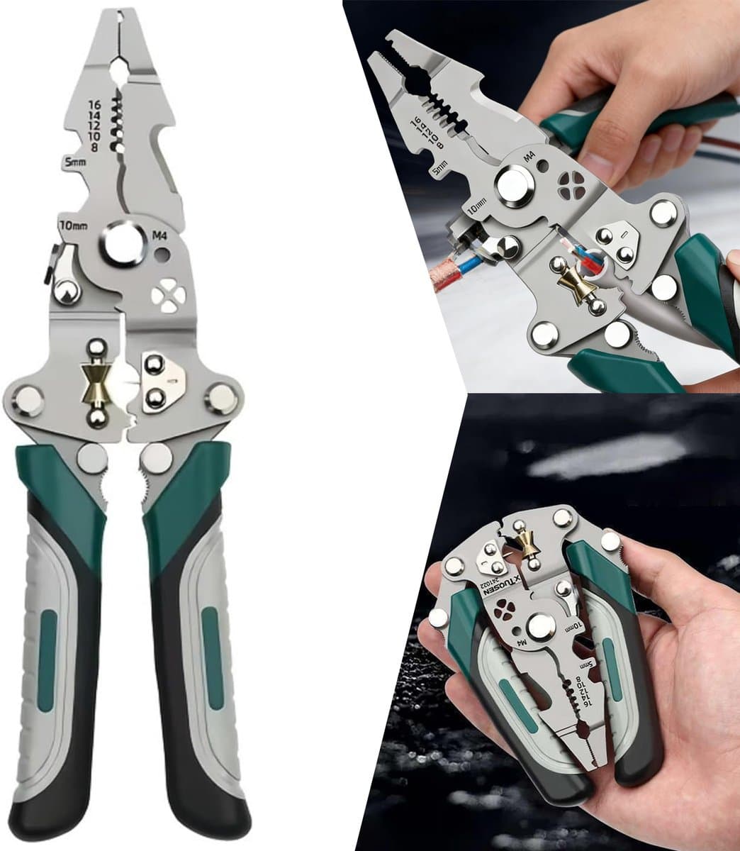 Opvouwbare Automatische Draadstripper - Draadkrimptang - Draadstripper En Krimptang Voor Elektriciens