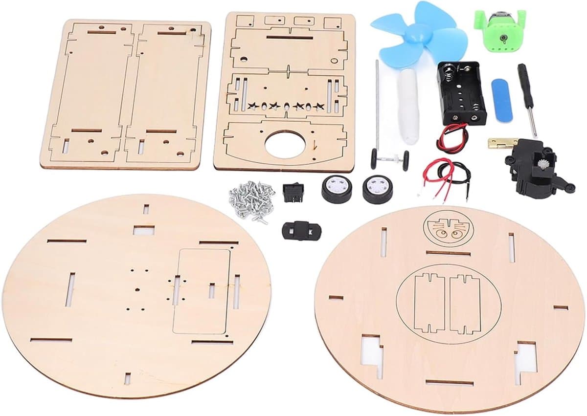 Robot Stofzuiger Speelgoed - Educatieve Montageset Knutsel Robot - Kinderen Leren - Duurzaam Beukenhout