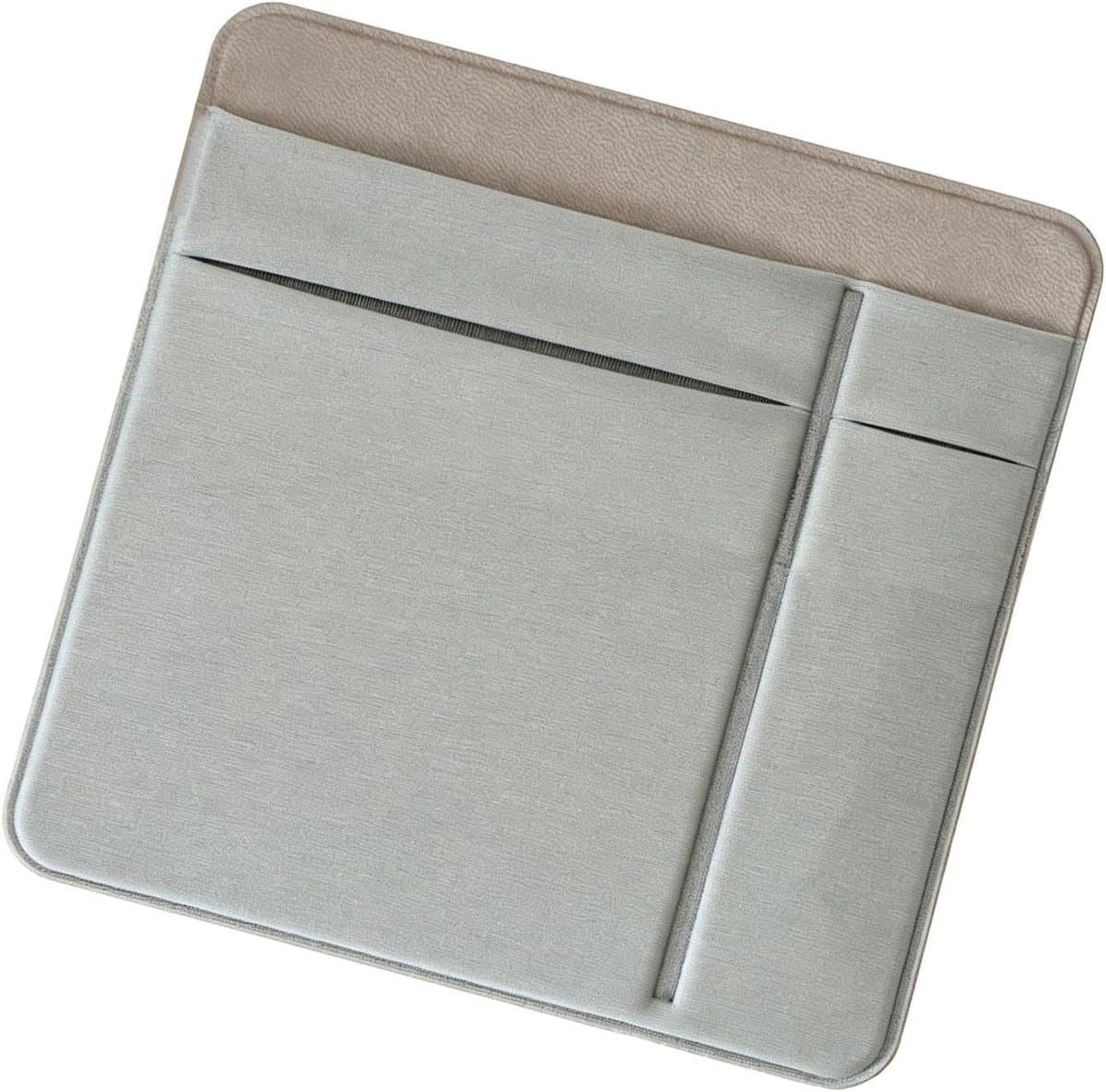 Muis Opbergzakje - Laptop Organizer - Netjes Opbergen - Zelfklevende Bevestiging - 15 x 14 cm - Grijs