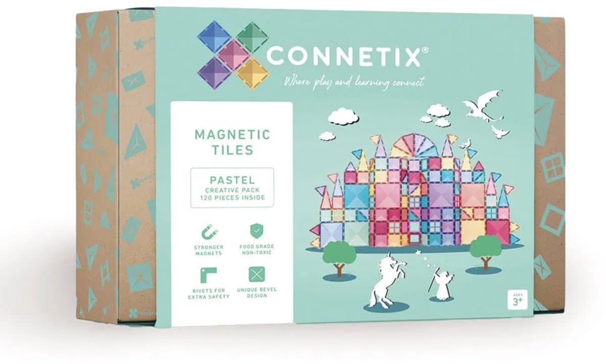Connetix - Pastel Creatieve Set 120 Stuks (CT-P-00120-CR)