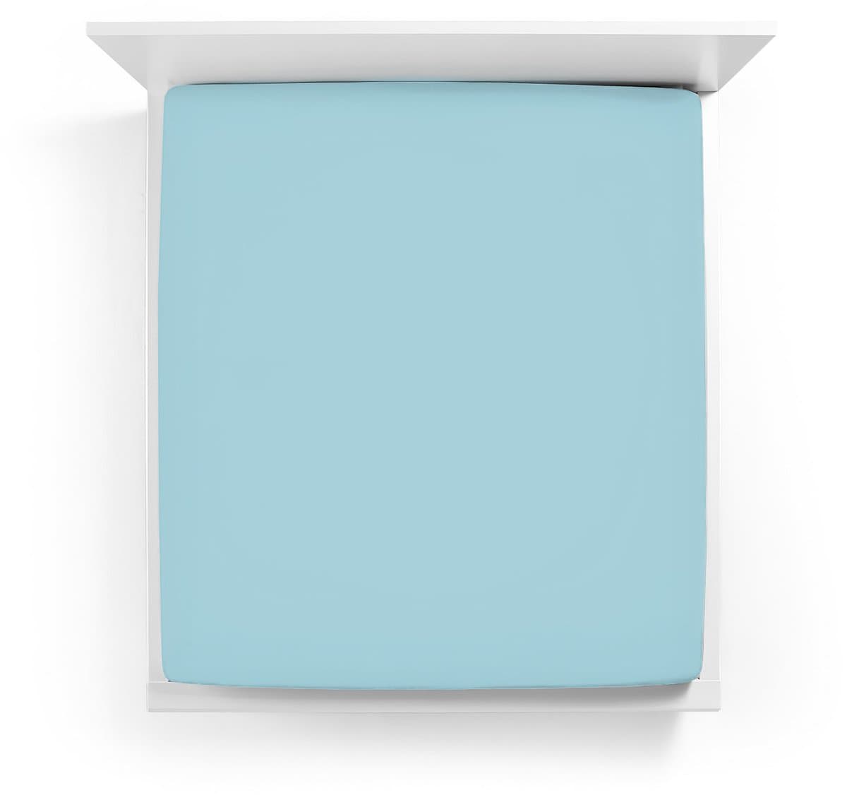 Hoeslaken Bella Donna Jersey 200-220x220-240 cm (licht turquoise 0518)