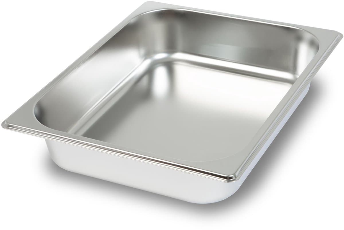 VERTES GN-bak 1/2 Gastronorm (roestvrij staal, 65 mm diep, hygiënisch, roestvrij, krasbestendig, temperatuurbestendig van -40° tot +300°C, geschikt voor bain-marie en veelzijdig gebruik in de horeca)