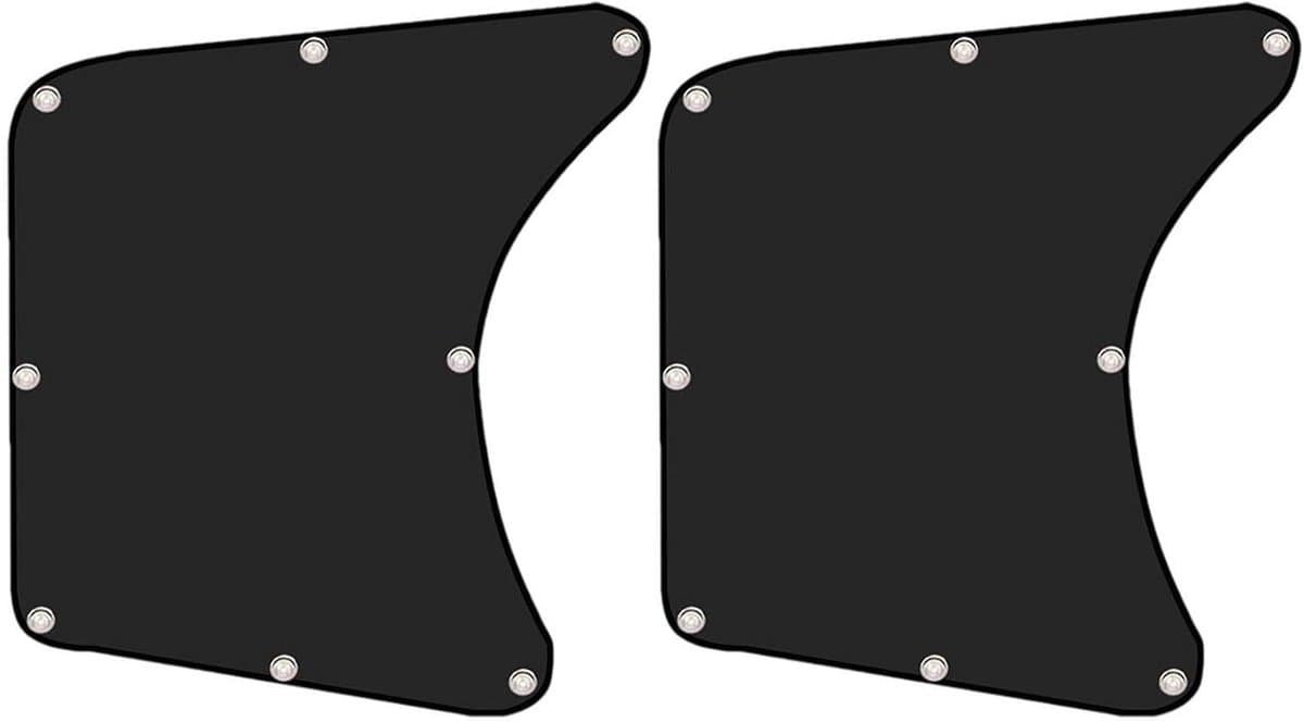Zijruit zonwering - Auto zonnescherm - Rijcomfort verhogen - Snelle installatie - 60 x 50 cm - Zwart