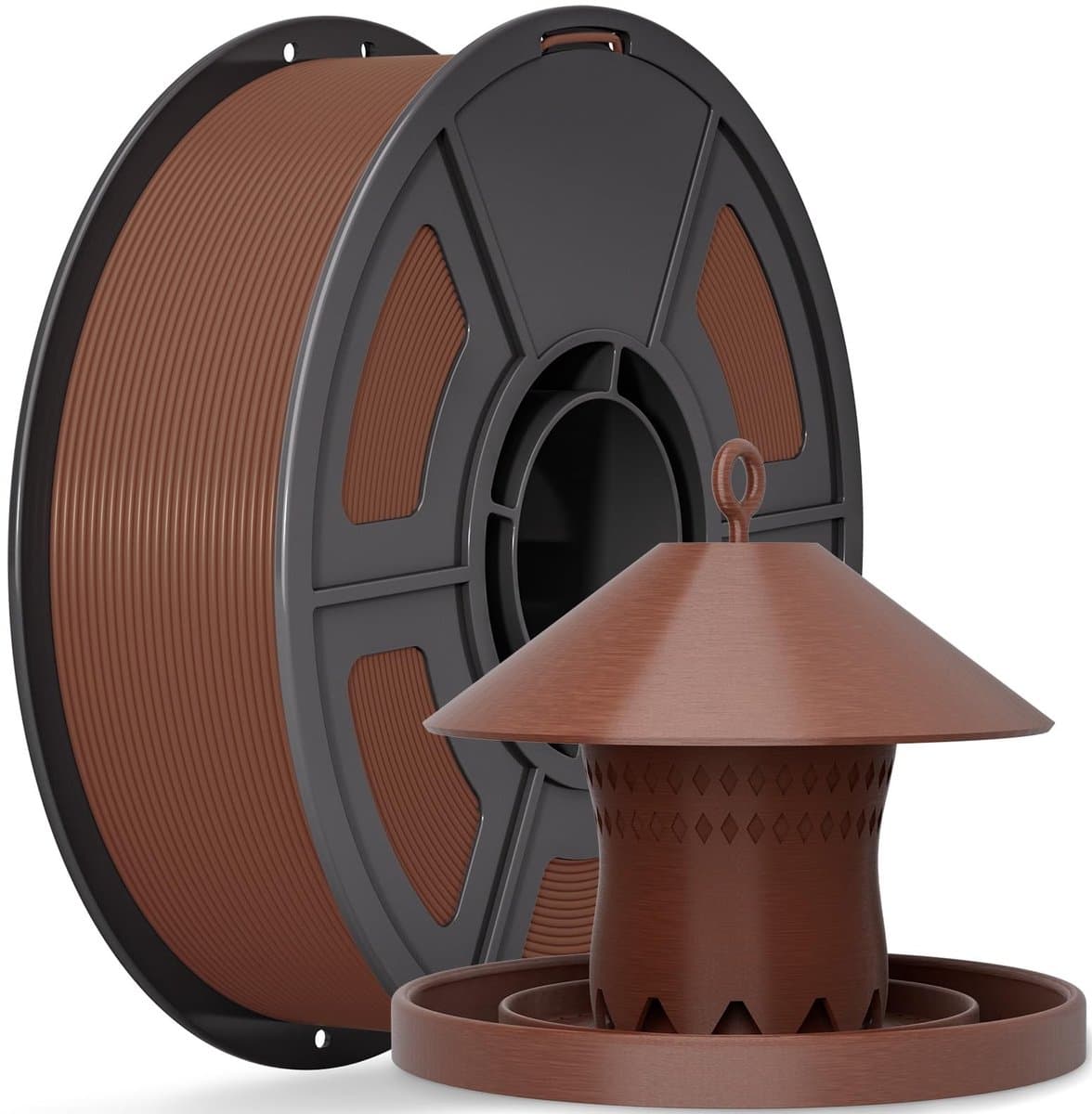 Dailygoods- ASA Filament 1.75mm 1KG - UV-bestendig - Weerbestendig - Hittebestendig - Maatnauwkeurigheid +/- 0.02 mm - Bruin - 3d-printer Filament
