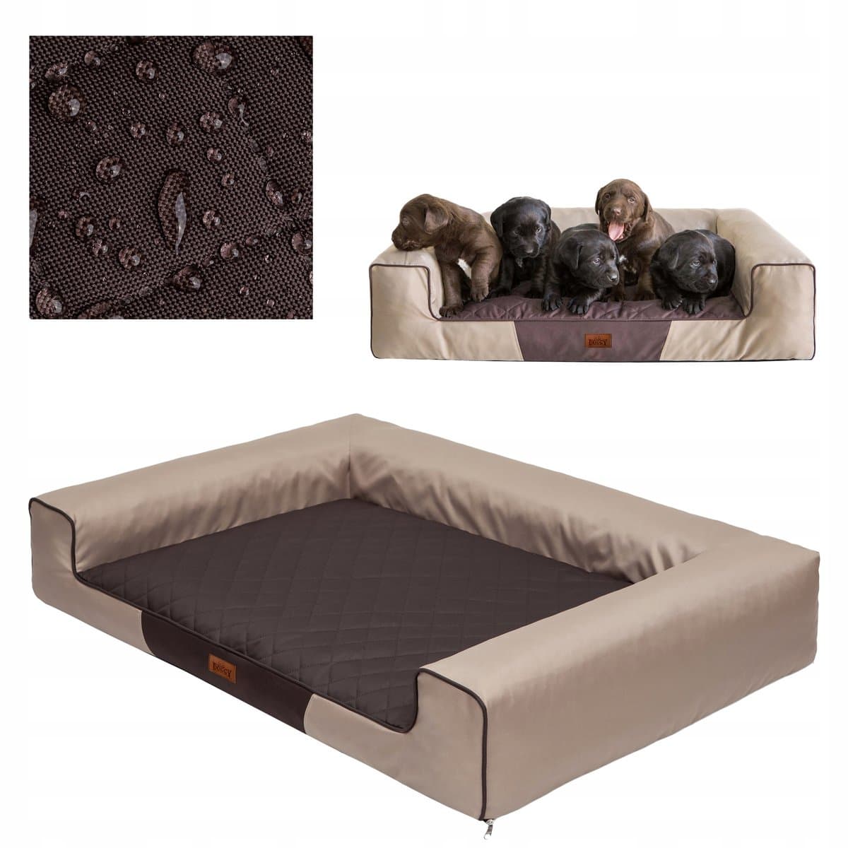 Waterproof Hondenkussen met Afneembare Hoes - 80x55 cm