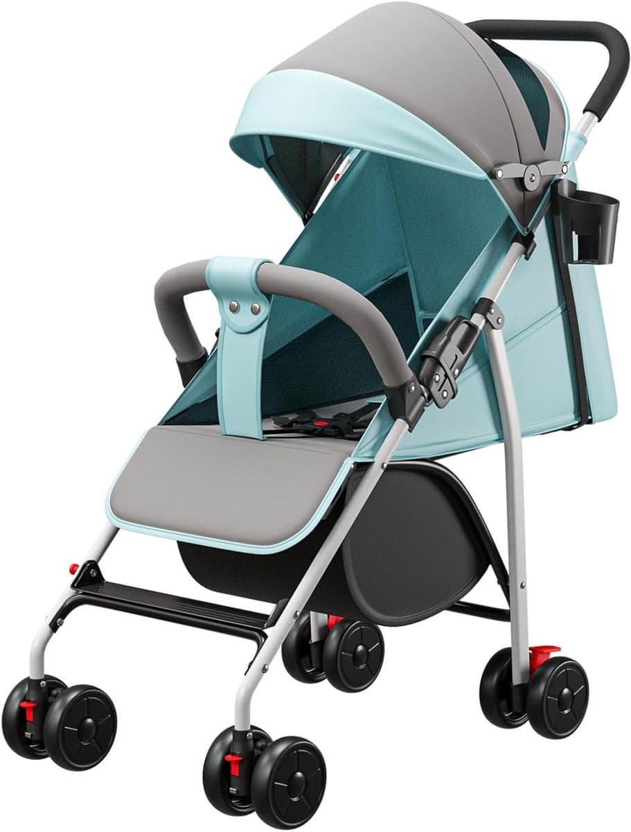5-in-1 Driewieler - Kinderwagen Driewieler - Baby Vervoer - 360 Graden Draaibare Zitting - Tot 25 kg - Lichtblauw