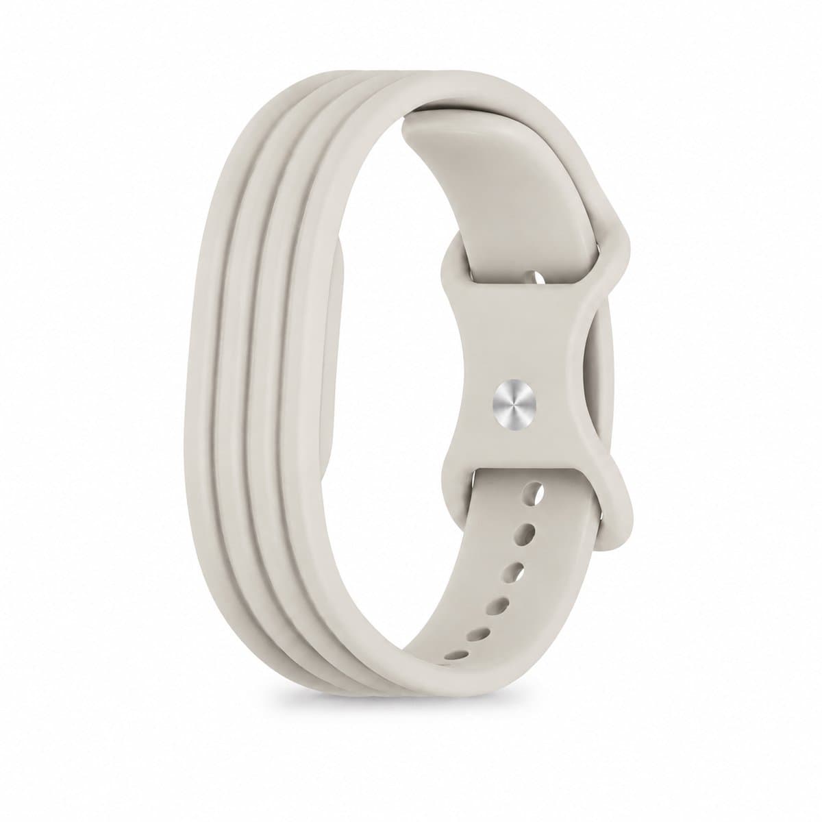 Celaris Sportbandje geschikt voor Fitbit Air – Siliconen Armband – Beige – Verstelbaar & Comfortabel