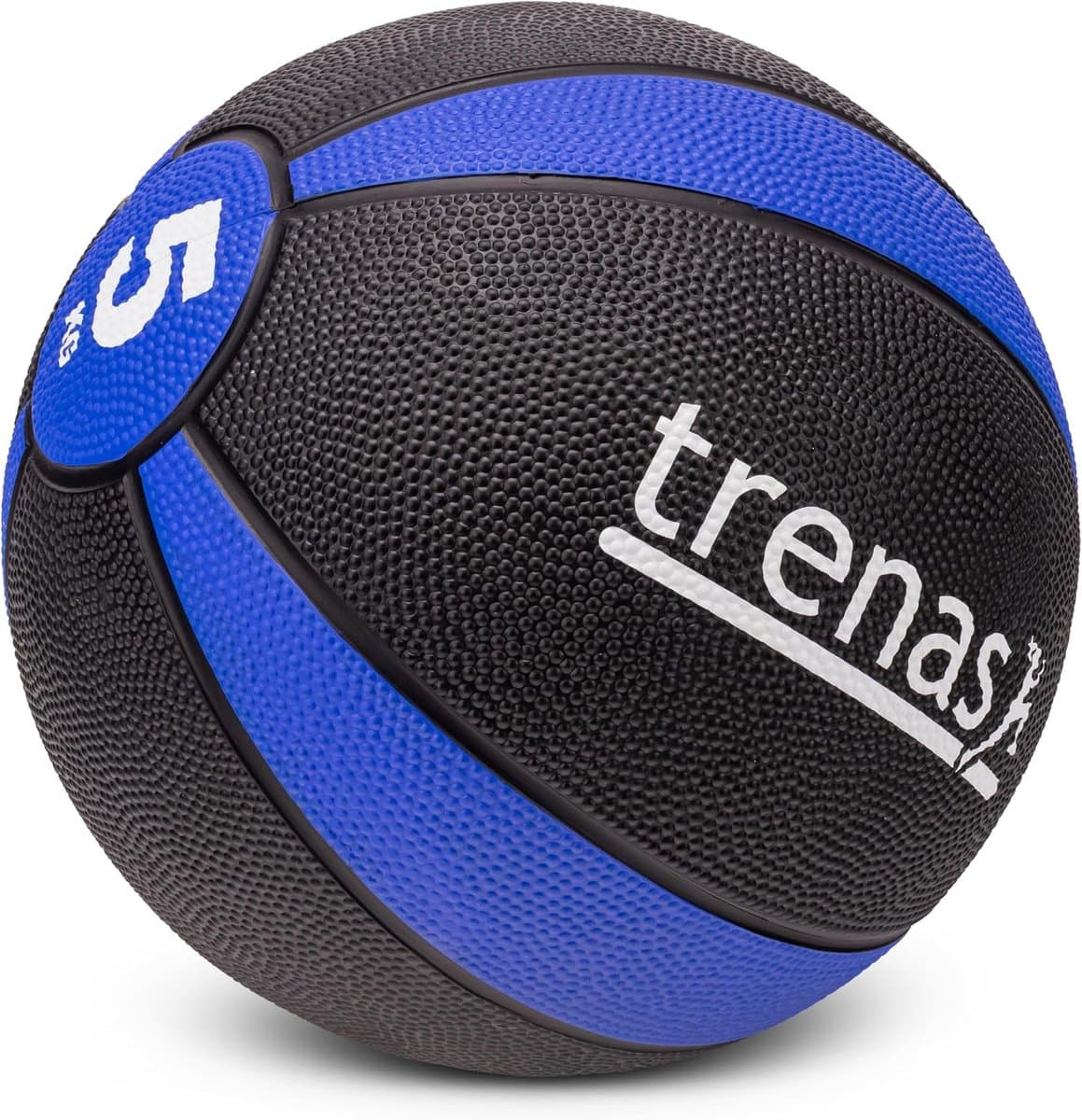 trenas Medicine ball, rubber, 1 kg, 1.5 kg, 2 kg, 3 kg, 4 kg, 5 kg, robust and non-slip ball, ideal for fitness and - ShopVlot