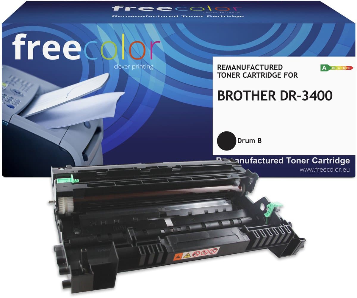 freecolor Toner vervangt Brother DR3400 Compatibel Zwart 30000 bladzijden DR3400-FRC