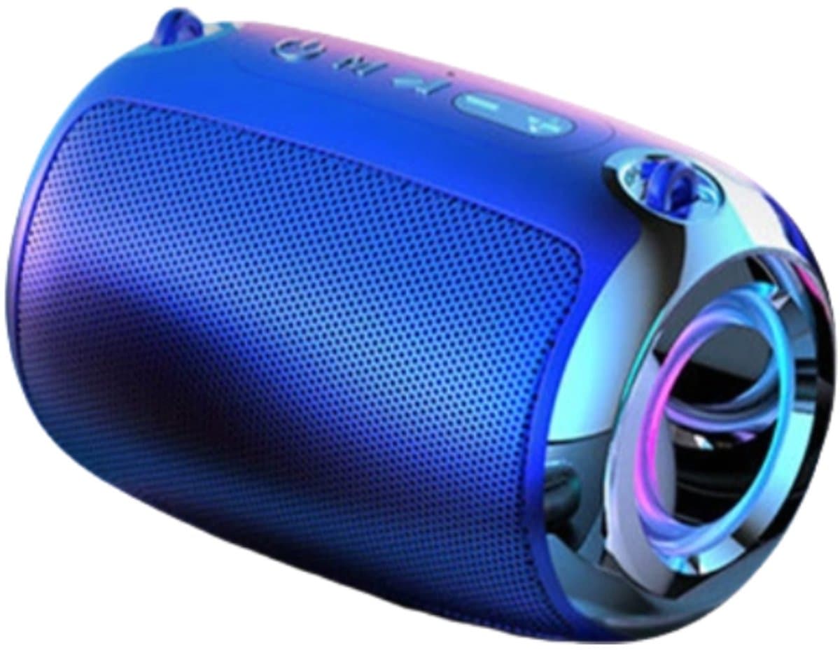 Crrynuo - Bluetooth Speaker - Smart AI Speaker - Draadloze Speaker - 11*8cm - 1 Stuk - Diepe Bas - Inggebouwde Batterij - Blauw