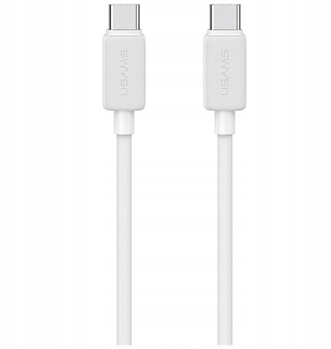 USAMS KY Serie US-SJ696 USB-C naar USB-C Kabel 60W 2m Wit
