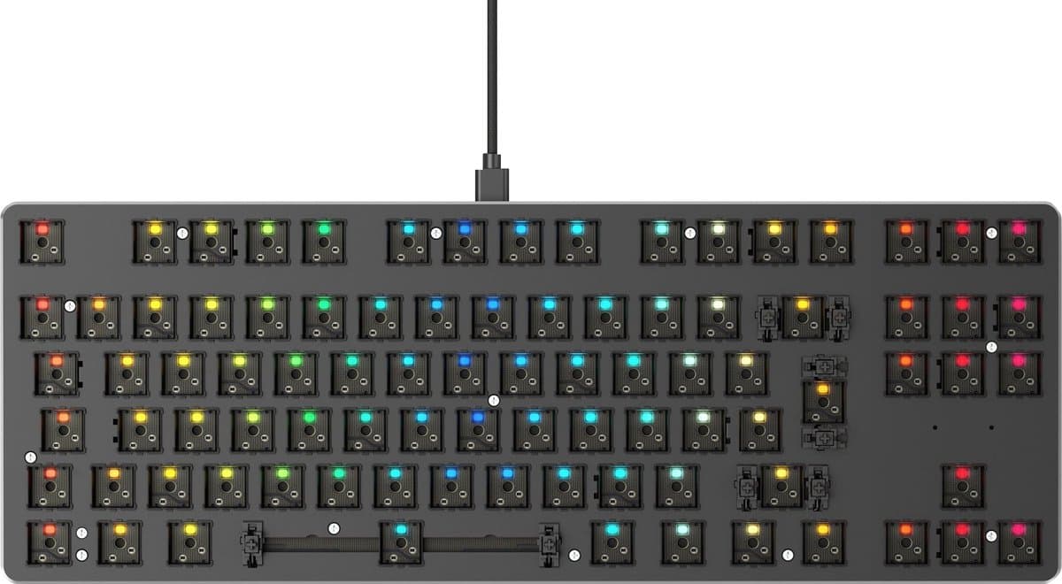 Glorious PC Gaming Race The Glorious GMMK-TKL - Barebone toetsenbord - USB - Zwart