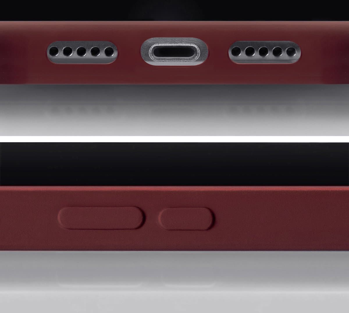Mobilize Rubber Gelly Card Telefoonhoesje geschikt voor Apple iPhone 15 Pro Hoesje Flexibel TPU Backcover met Pasjeshouder - Bordeaux
