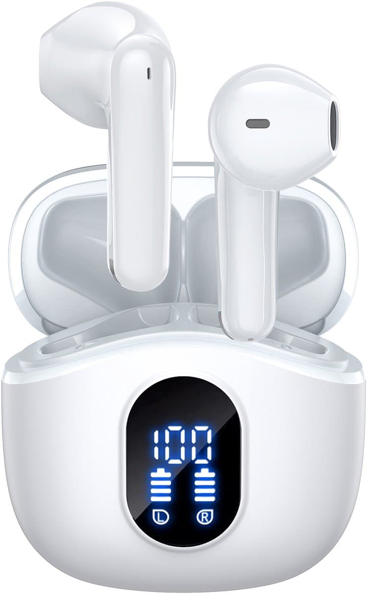 Siltcon® SoundWave Pro 4 - Oortjes Draadloos - Draadloze Oordopjes – Oordopjes – Oortjes - Universeel - Noise cancelling ENC - Wit