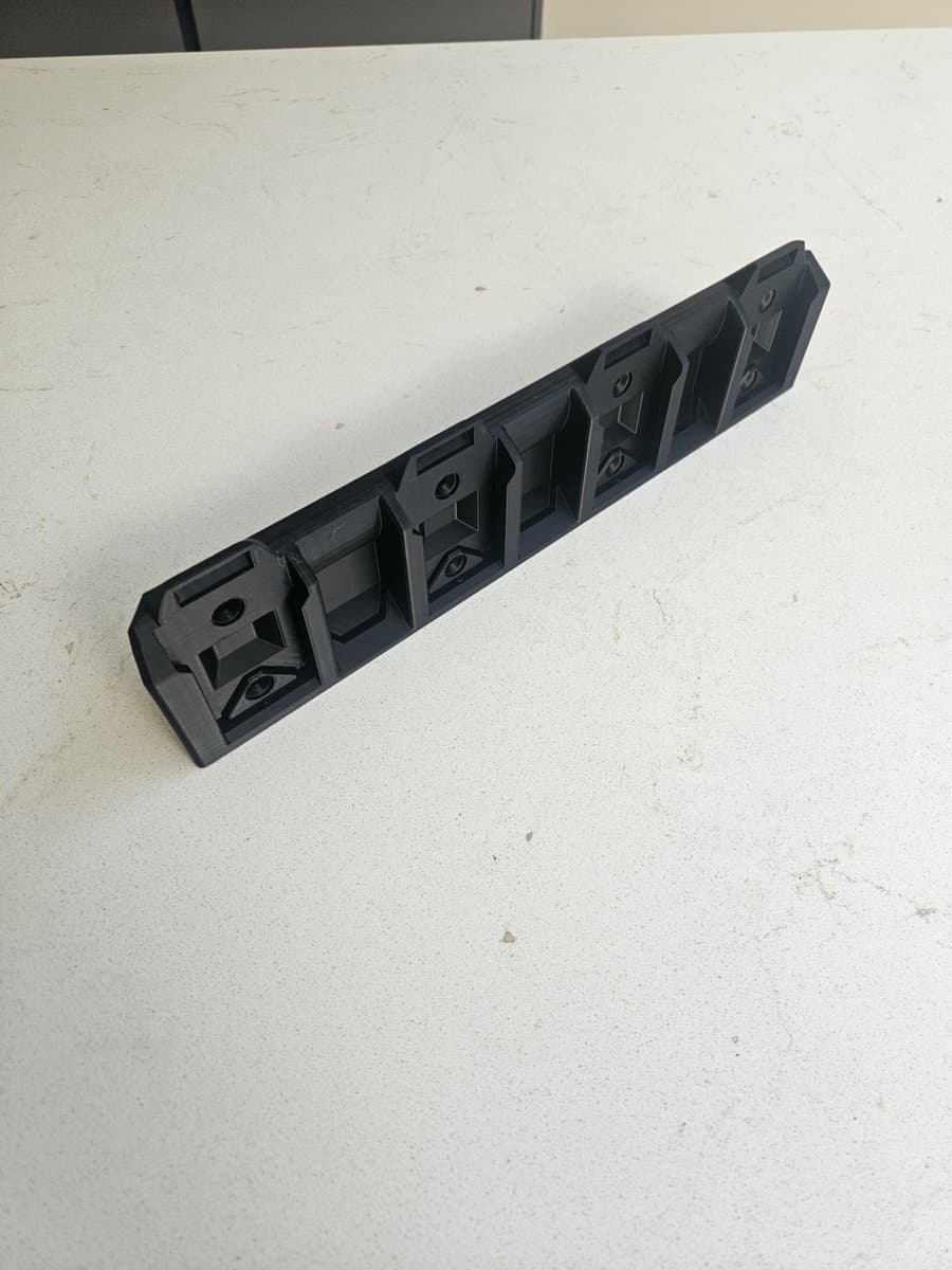 Accuhouder geschikt voor Parkside 20V - Wandmontage (4 Accu's)