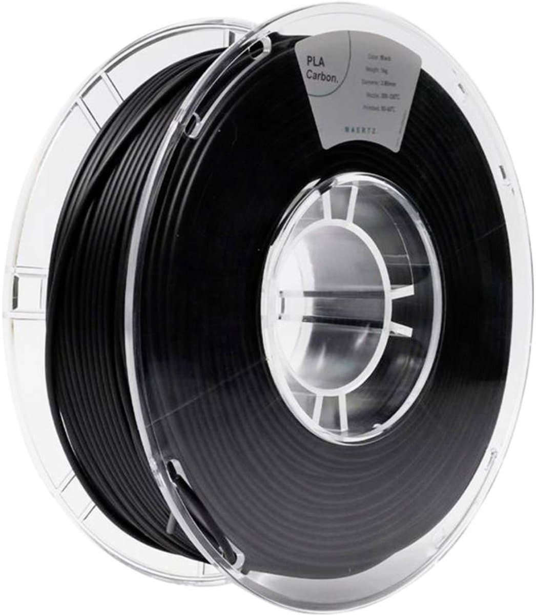 Maertz PMMA-1023-002 PMMA-1023-002 Filament PLA Carbon Hittebestendig, Hoge stijfheid 2.85 mm 1000 g Zwart 1 stuk(s)