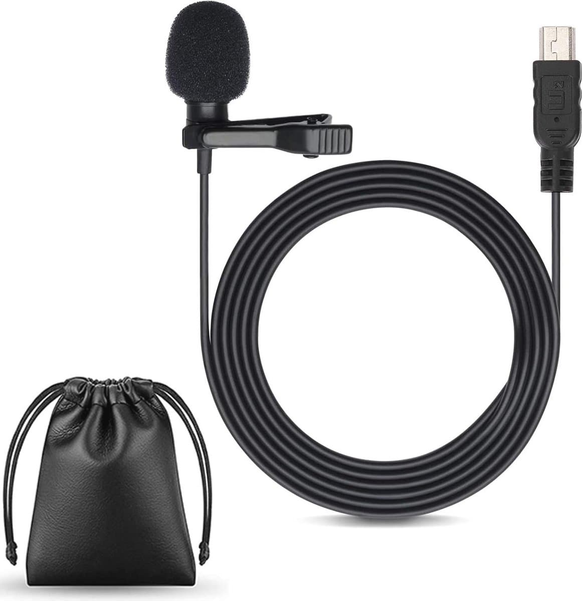 Draagbare USB-microfoon voor actiecamera's