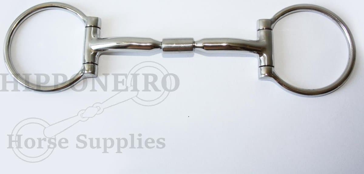 Hipponeiro anatomisch gevormd RVS Snaffle bit - 13,5 cm - 12 mm