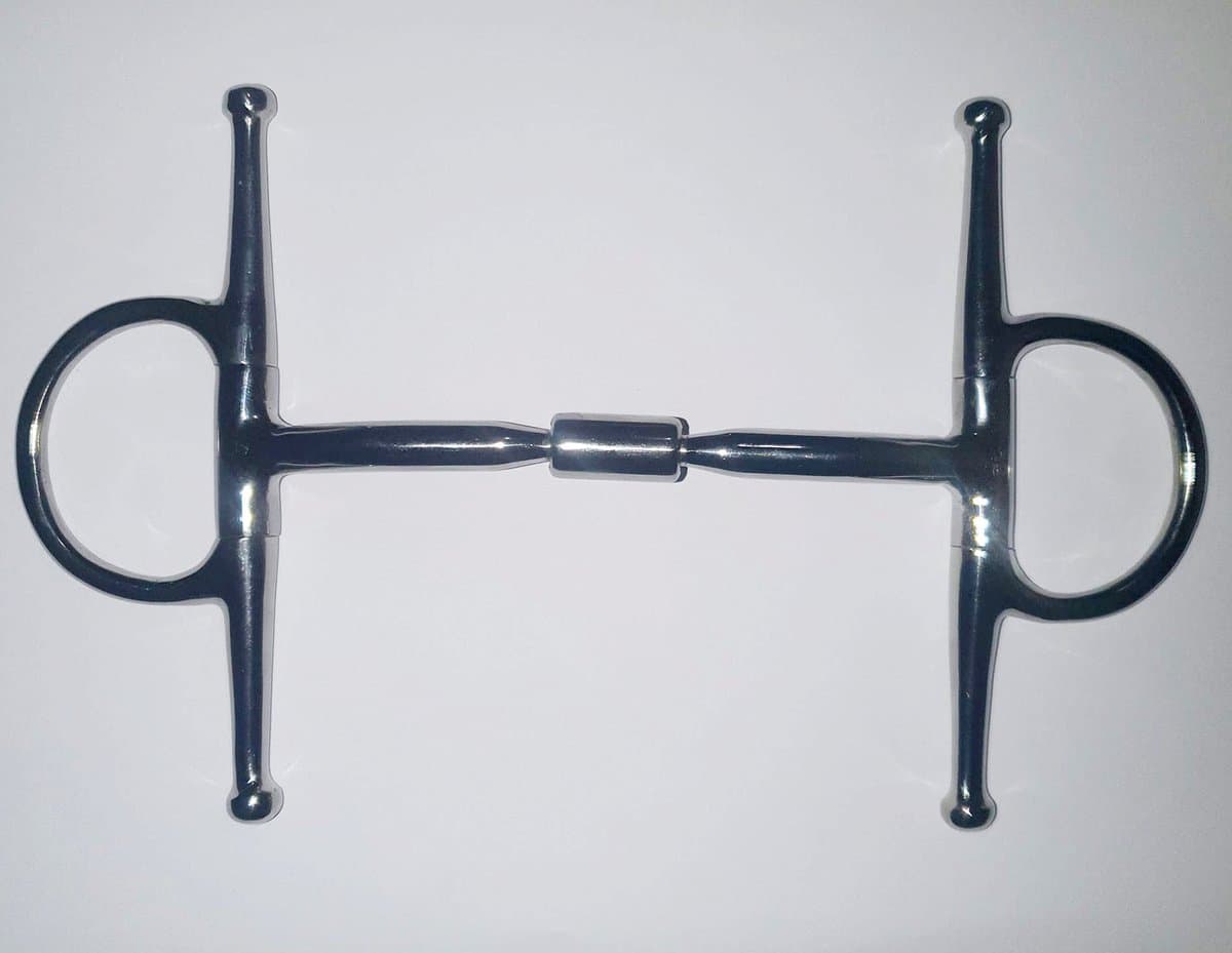 Hipponeiro anatomisch gevormd RVS kneveltrens bit - 12,5 cm - 10 mm