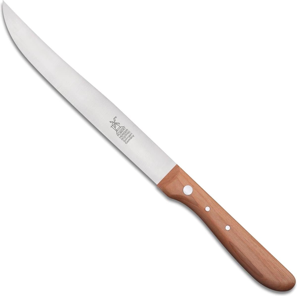 Robert Herder Universeelmes – Rückenspitz – RVS – Lemmet 18 cm – Heft Kersenhout