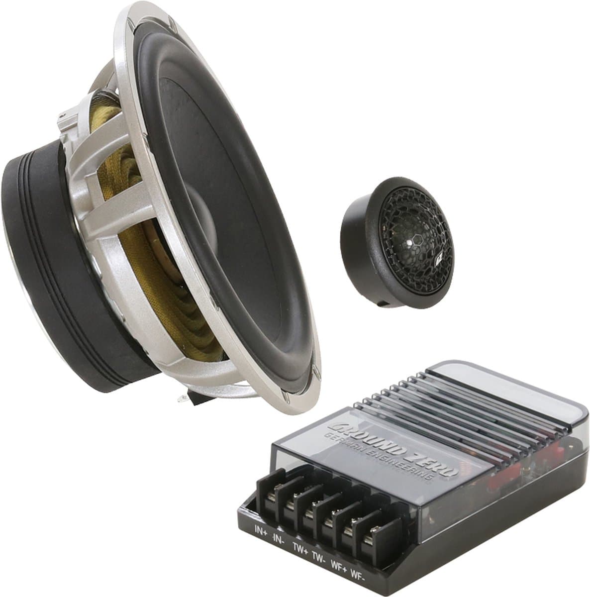 GroundZero GZHC 165.2 165 mm 2-weg SQ componentluidsprekersysteem - 2x 130 Watt RMS