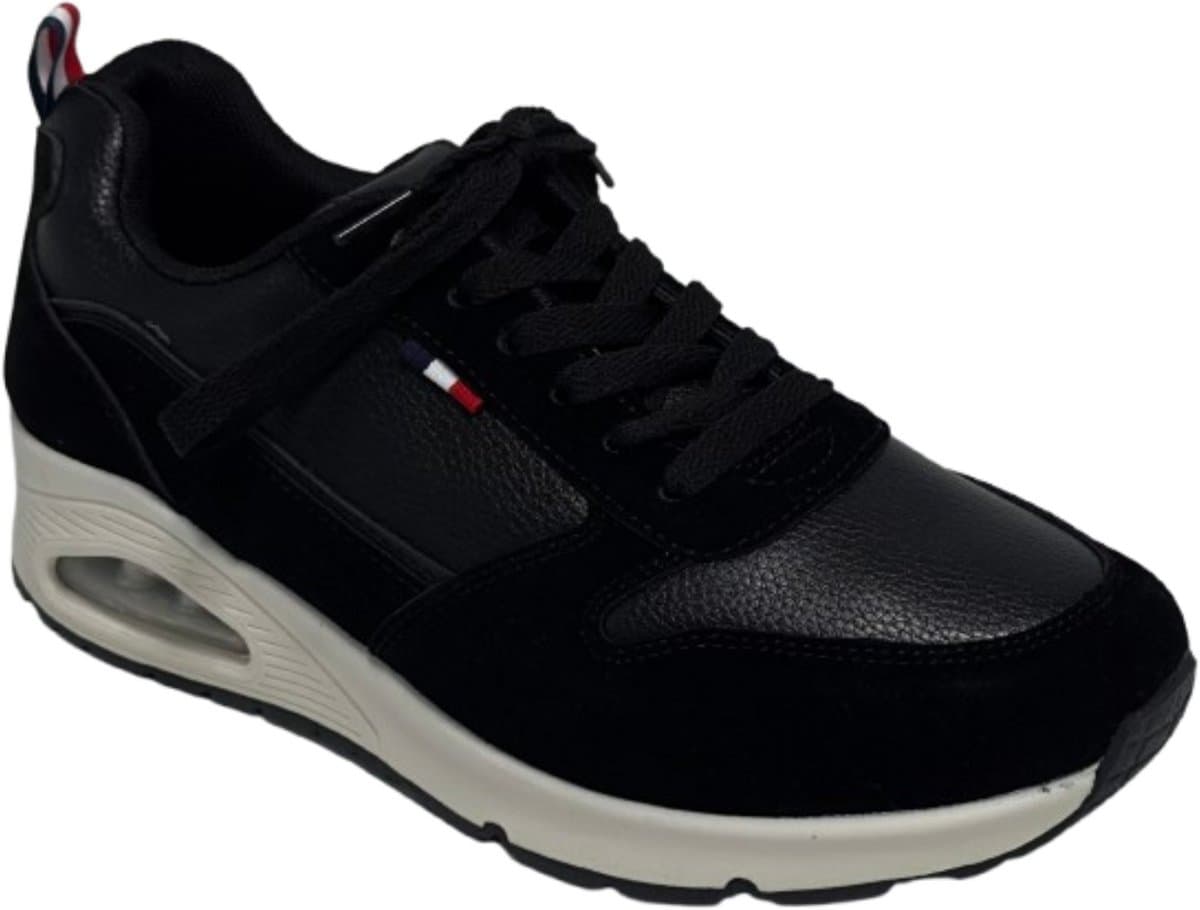 Elong500® - Heren Schoenen - Heren Sneakers - Lichtgewicht Heren Sneakers - Zwart- Maat 40