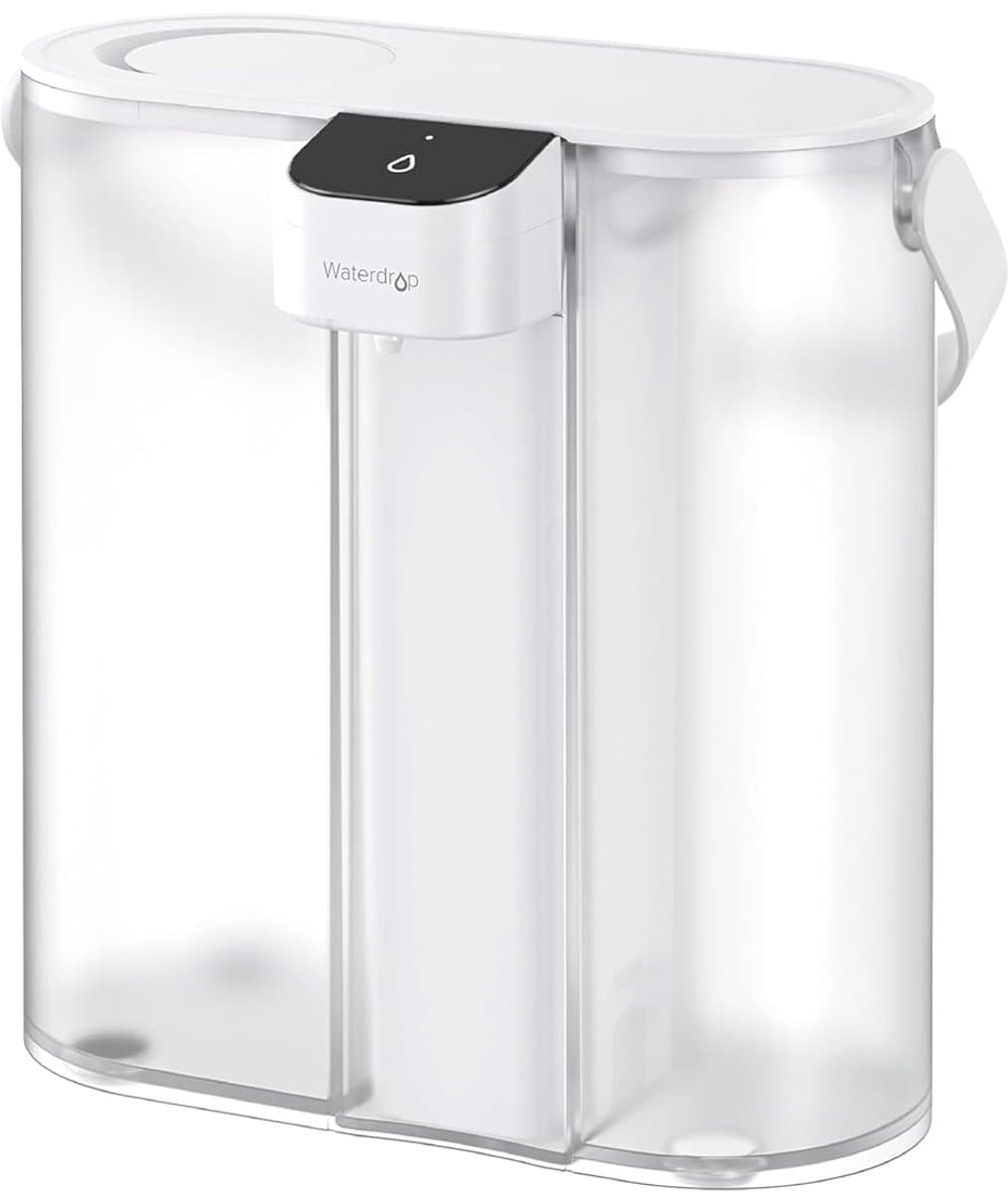Compacte Elektrische Waterfilterkan voor Koelkast - Vermindert Chloor, Lood, Kwik en PFAS, Met Filter van 3 Maanden