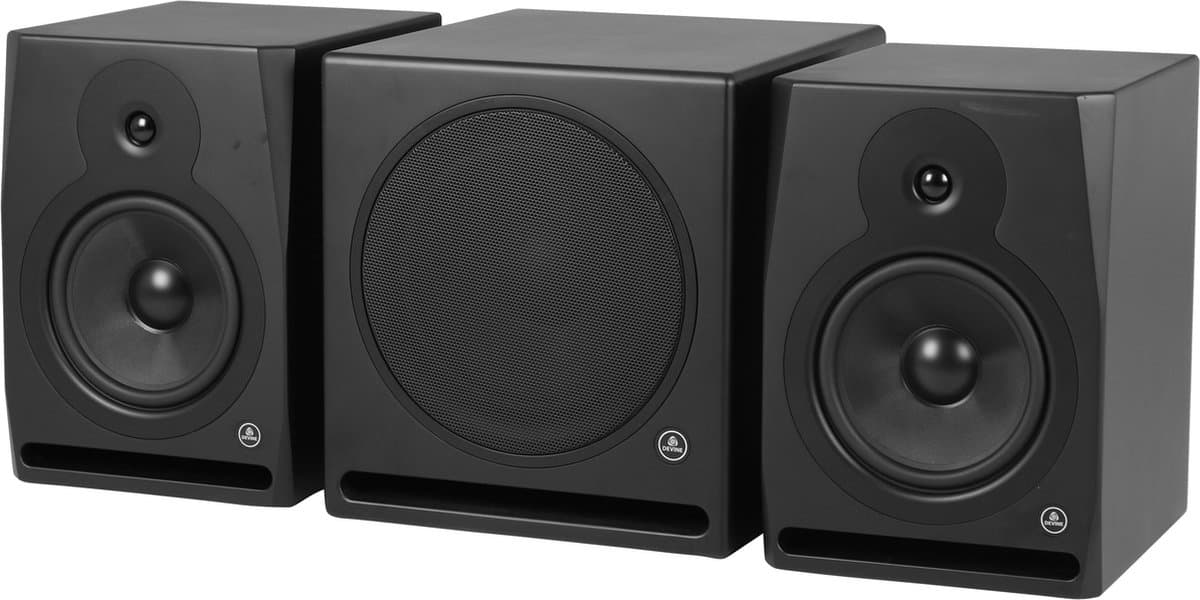 Devine RX-8A Black (2x) + Sub studiomonitoren