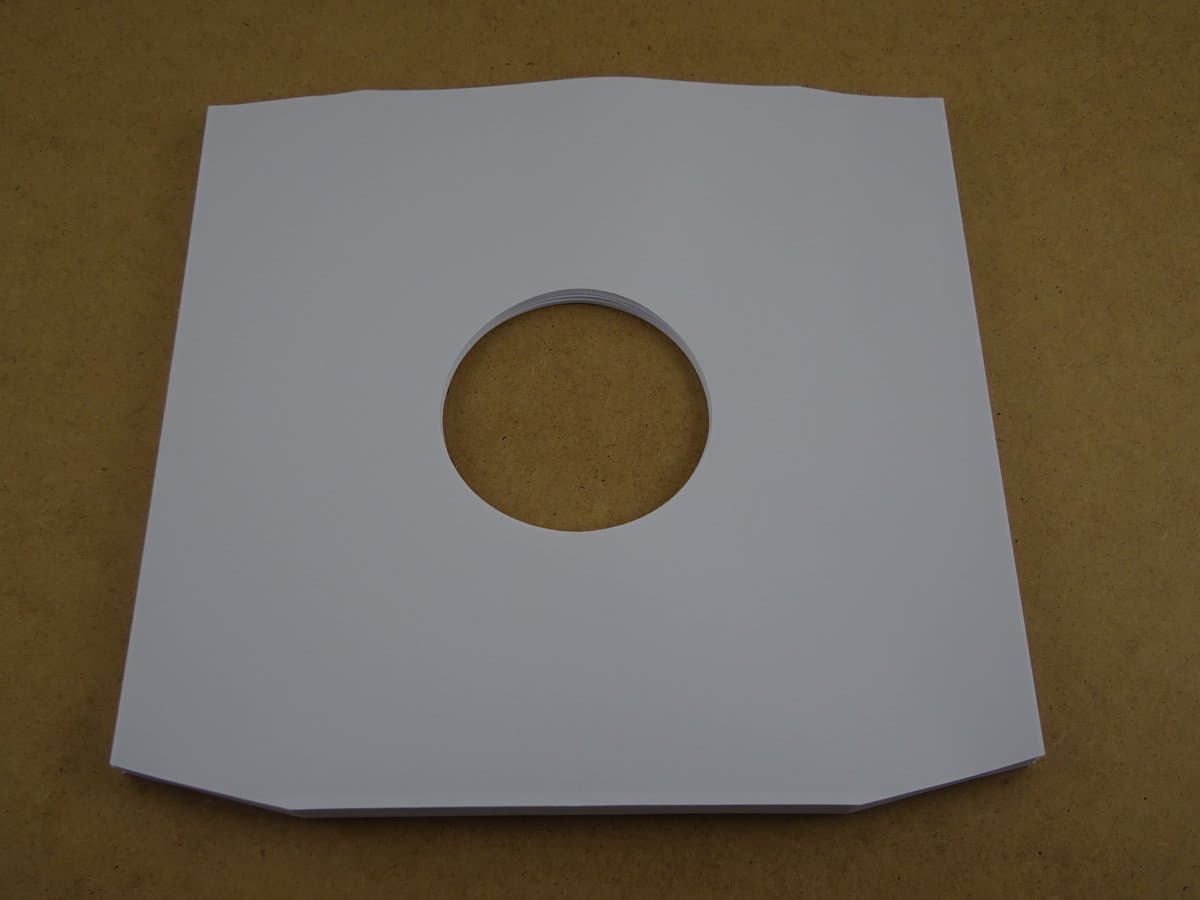 25 Stuks LP binnenhoezen deluxe wit papier (90gr papier, TOP KWALITEIT) - hoezen lp's, inner sleeves, binnenhoes, platenhoezen, maxi-singles, beschermhoezen, lps vinyl platen, 12", 12 inch