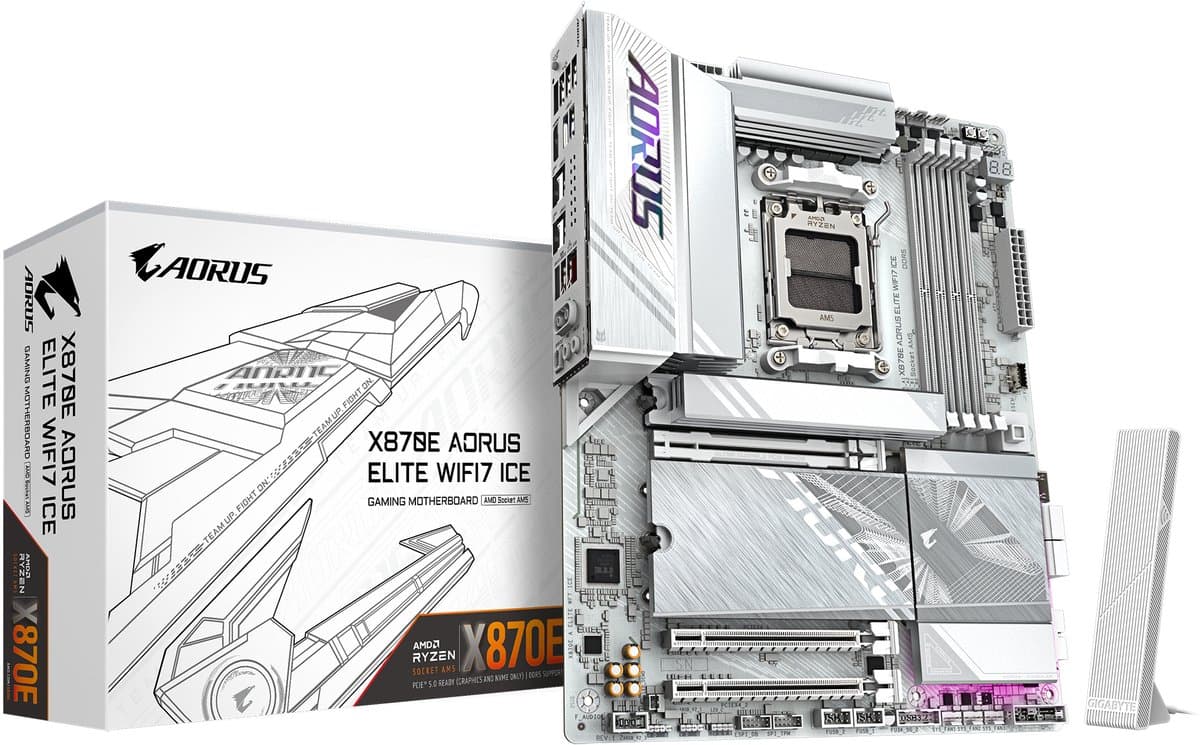 GIGABYTE X870E AORUS ELITE WIFI7 ICE AMD X870E Socket AM5 ATX