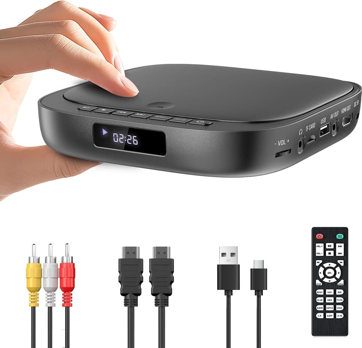 DVD Speler met HDMI - Blu Ray Spelers - Externe DVVD Speler -Zwart