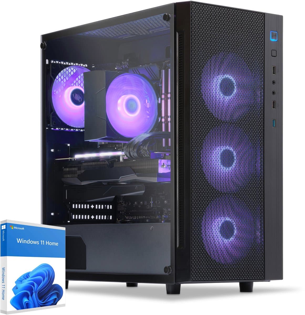 Sedatech Advanced Gaming PC ATX • AMD Ryzen 9 9900X 12x 4.4GHz • Geforce RTX5060Ti 16Gb • 32Gb DDR5 • 2Tb SSD M.2 • WiFi • Bluetooth, USB C • Windows 11 • Desktop computer