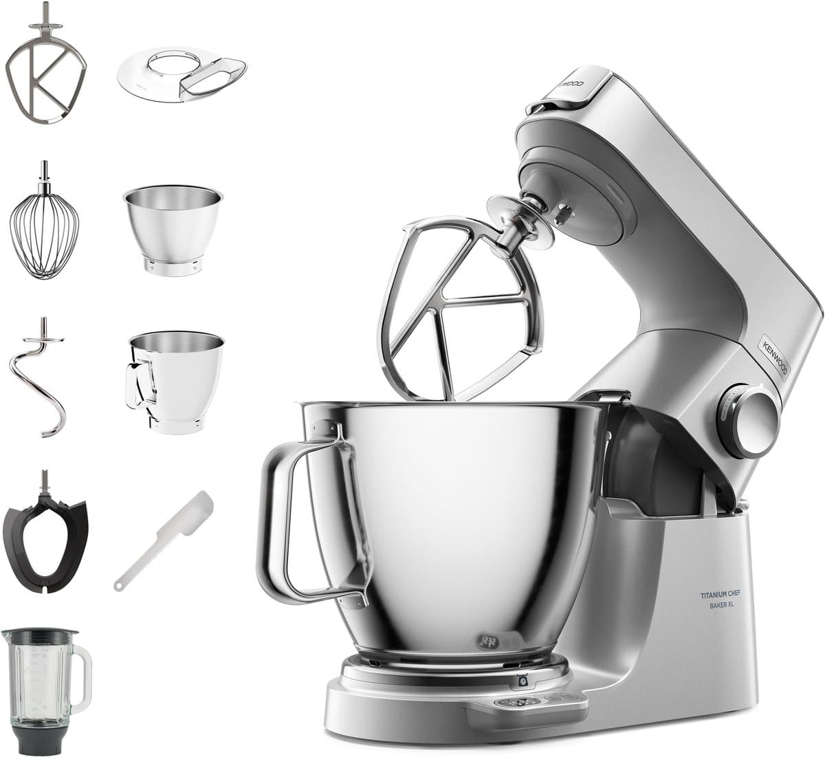 Kenwood Titanium Chef Baker XL KVL85 mixer - zilver