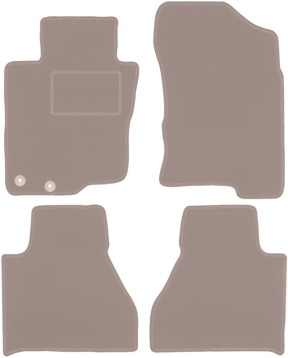 Beige velours matten voor: Toyota Hilux VIII pick-up (2015-)