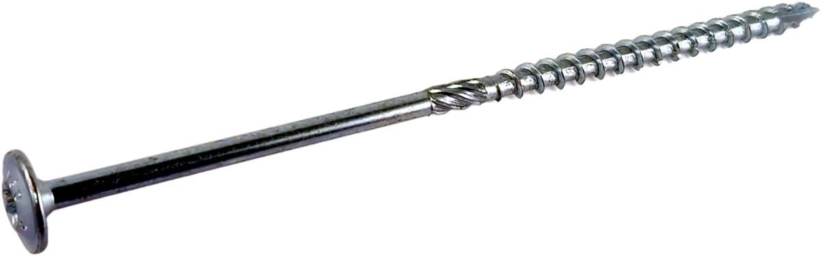 Tellerkop houtbouwschroeven 8,0 x 160/90 - Torx 40, verzinkt staal