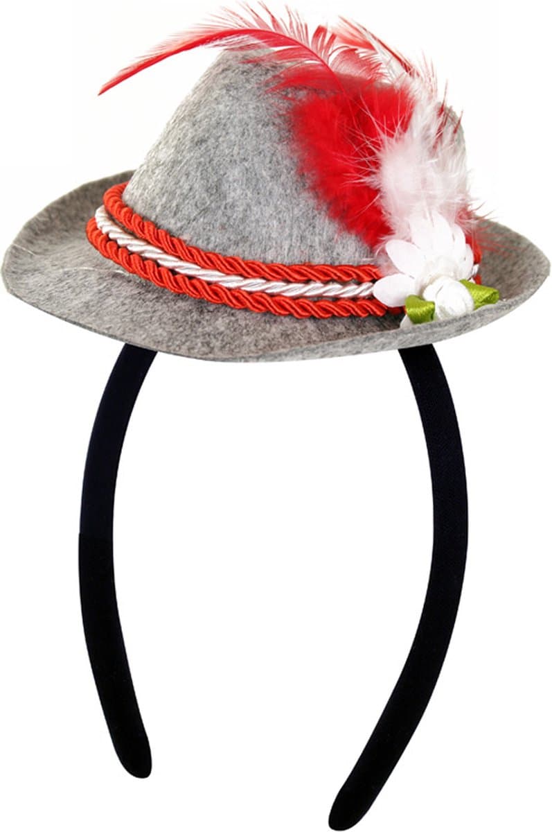 diadeem met mini tiroler hoedje