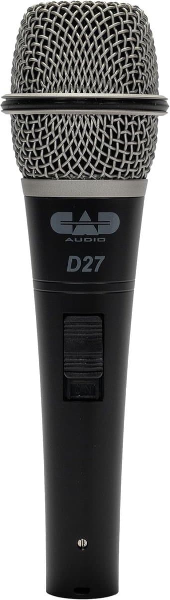 Dynamische Microfoon - Handmicrofoon Zang - Live Optredens - Supercardioïde Opname - 0.38 Kilogram - Zwart