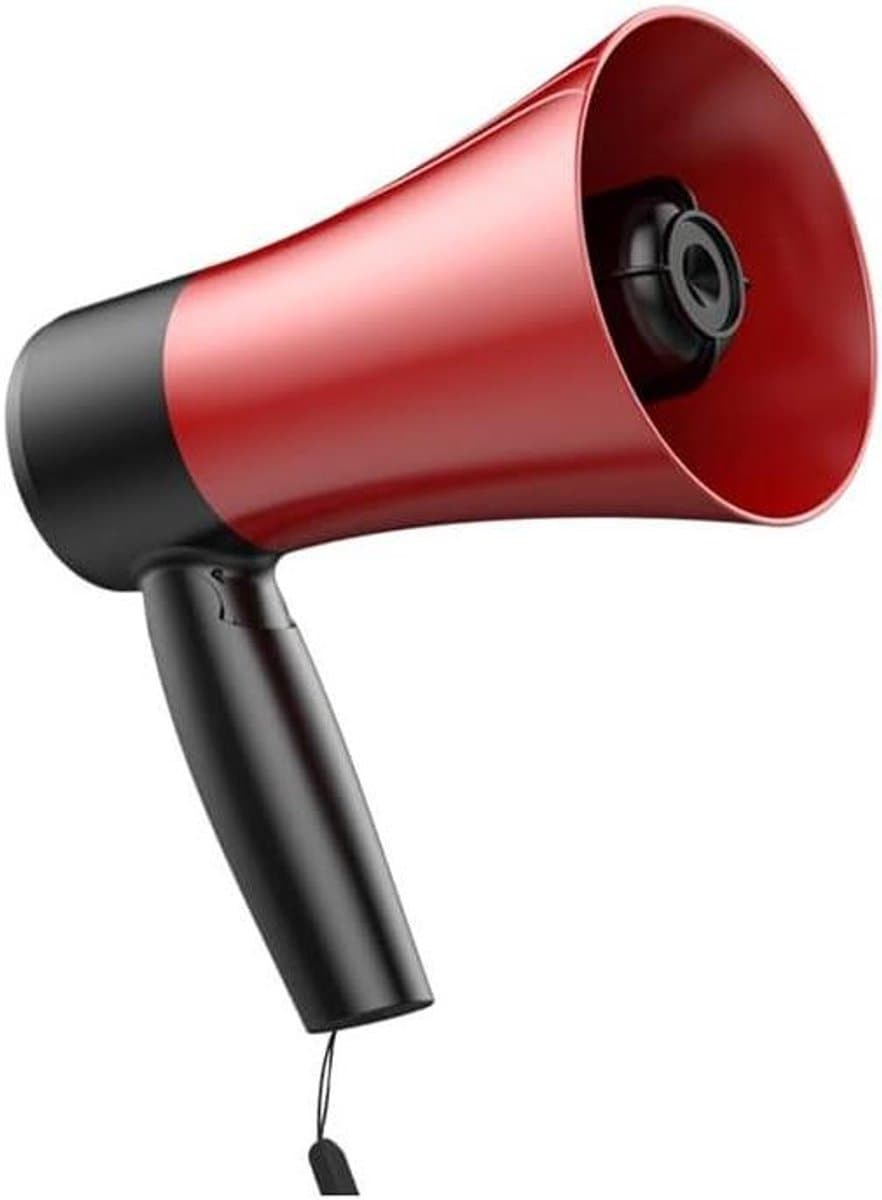 Draagbare Luidspreker - Megafoon Speaker - Stem Versterken - 30W Hoge Kracht - 600m Bereik - Rood
