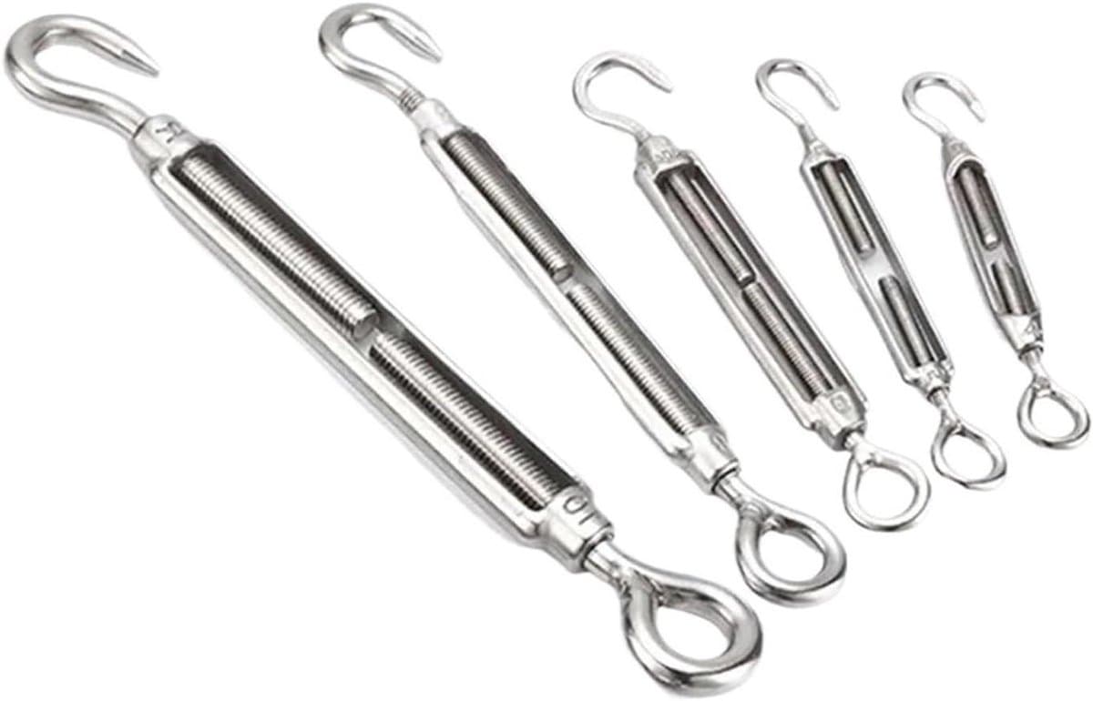 Spanschroef - Draadspanner - Kabel Spannen - Roestvrij Staal 304 - M4 1 Stuks - Zilverkleurig